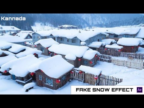 HOW TO CREATE FAKE SNOW EFFECT using- #aftereffects in #kannada #editing #vfx #videoediting #snow