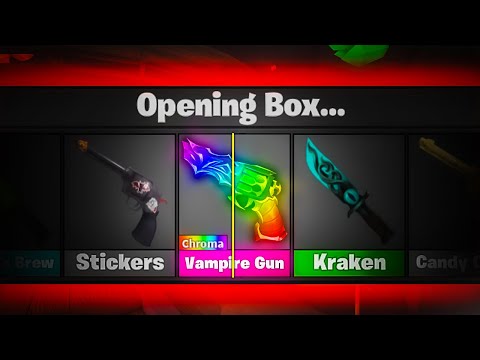 I Tried Unboxing CHROMA VAMPIRE'S GUN In MM2 😱