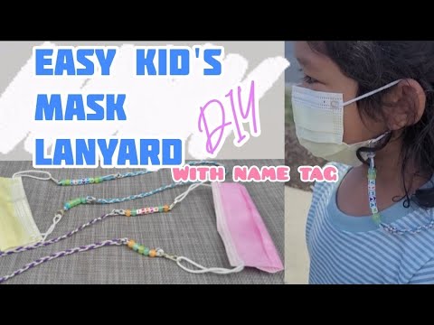 Mask Lanyard for Kids | DIY Personalized Mask holder