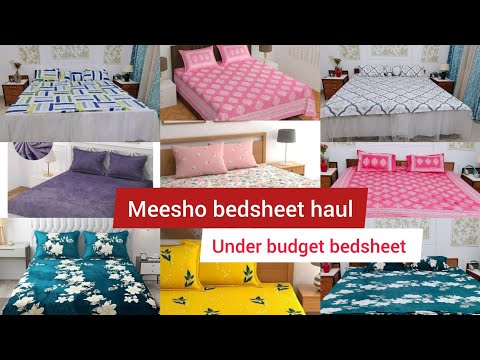 Meesho double Bedsheet Haul || cotton velvet all handpicked Bedsheet Haul #meeshohaul