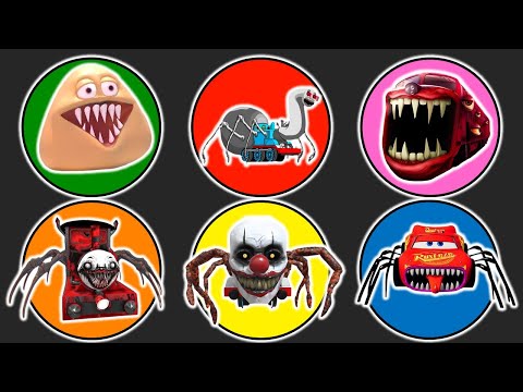 Spin Wheel Pou, Thomas Lipan, Train Eater, Choo Choo Charles, Clown Eater, Mcqueen Eater