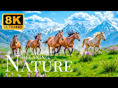 Relaxing Nature 8K ULTRA HD🐅Relaxing Movie With Soothing Music