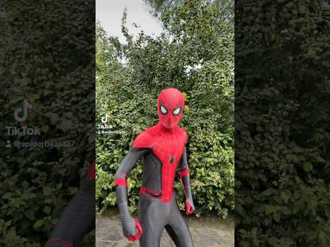 Deadpool and now Spider-Man doing bye bye bye dance trend #spiderman