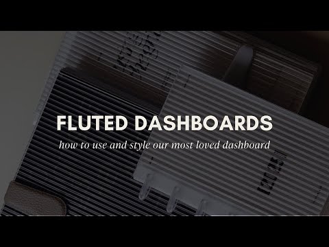 Fluted Planner Dashboard: Elevate Your Planning with Modern and Functional Design | Cloth & Paper