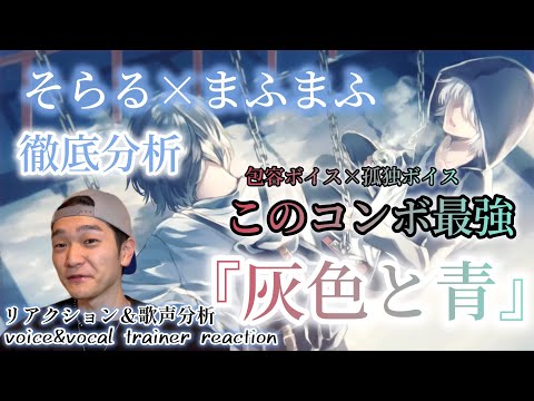 【リアクション】【歌声分析】『灰色と青』/ cover そらる×まふまふ　この組み合わせは最強😂完全に心掴まれる。