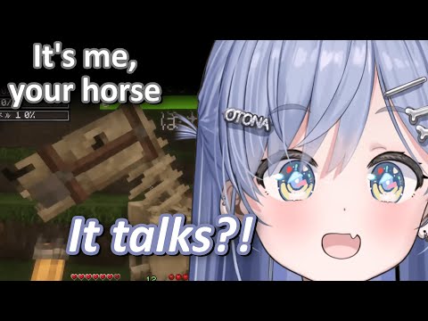 Kuromu’s magic horse learns to talk!【VCR Minecraft】Cookie & Kuromu #5