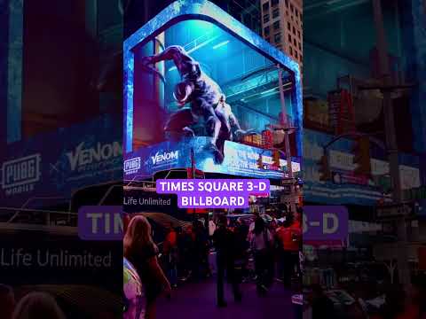 NYC 3-D Billboard Venom l Marvel #marvel #venom3 #spiderman4