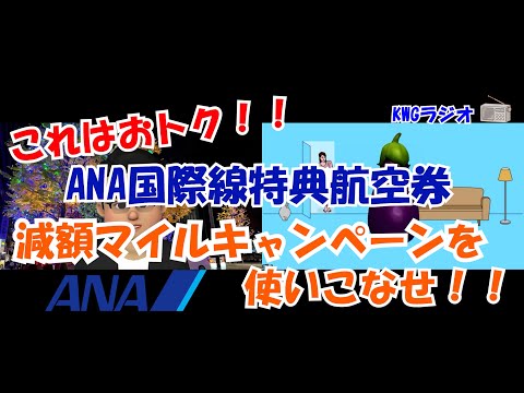 これはおトク！！ANA国際線特典航空券減額マイルキャンペーンを使いこなせ！！