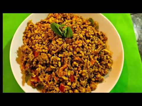 Mugachi Usal (Dry)| Green moong sprouts usal #lowcalorie #protein #maharastrianrecipe