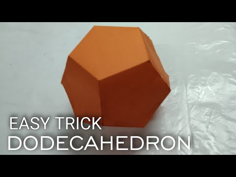 How to Make Dodecahedron |  Geometrical Shape | Maths Project | Pentagon (Really Easy)