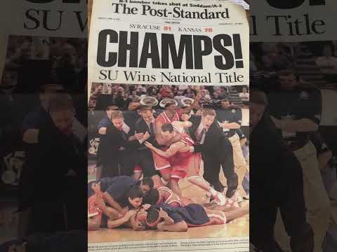 Syracuse Won the 2003 Title and I still Have The Papers @SyracuseOrange