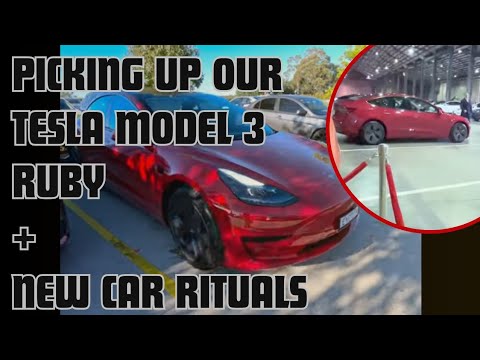 DELIVERY DAY - Tesla Model 3 + New Car Rituals