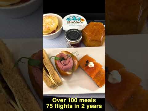 From Gourmet to Gross: 100+ Airline Meals Exposed on 75 flights #travel #shorts #food