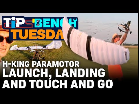 HobbyKing's Tips Bench Tuesday - H-King Paramotor Launching, Landing, Touch and Go