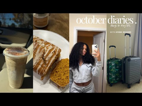 VLOGTOBER | i took my car back, preparing for vaca, baking, my fav starbucks drink + more