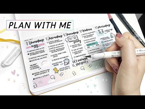 Bullet Journal Plan With Me at 2AM Because I Didn't Plan My Time Well :) | Archer & Olive