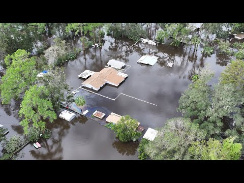 MAJOR River Flooding from Hurricane MILTON - Bloomingdale, Florida