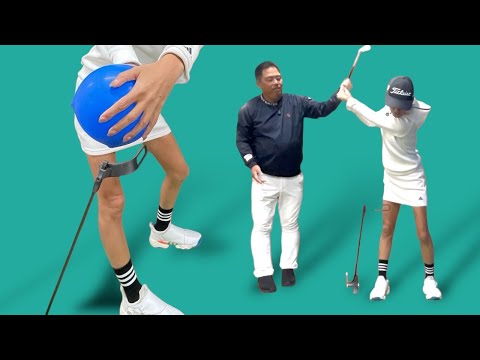 For Both Beginners and Professionals! Improve Golf by Pulling and Moving the Left Side of the Body