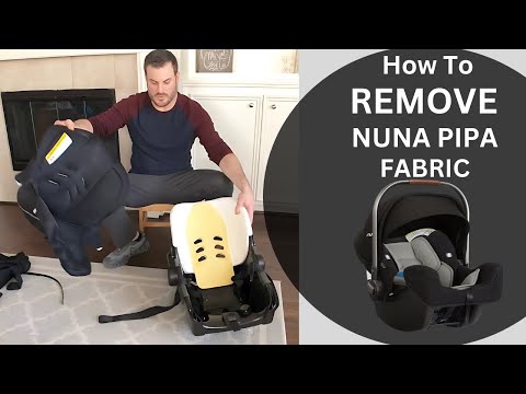 How to REMOVE Nuna Pipa Car Seat Fabric | Wash the Nuna Pipa car seat cover and tips for removal