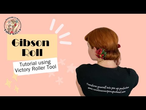 Gibson Roll with Long Hair using Victory Roller Hair Tool