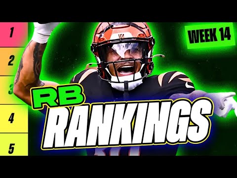 🔥 NEW Top 36 RB RANKINGS for Week 14 Fantasy Football 🚀 | Fantasy Football Rankings