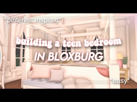 building a TEEN BEDROOM in BLOXBURG 🌸 *pinterest inspired*