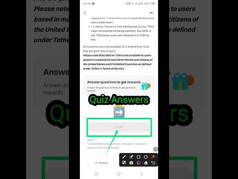 Bitget Learn And Earn | USDt on Ton Quiz Answers ✅ 3500 $TON in Rewards ✅ #ton #learnandearn #usdt