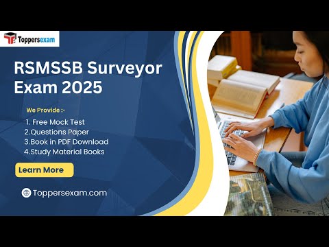 RSMSSB SURVEYOR 2025, Free Mock Practice, Update Syllabus, Book in PDF, Questions Paper