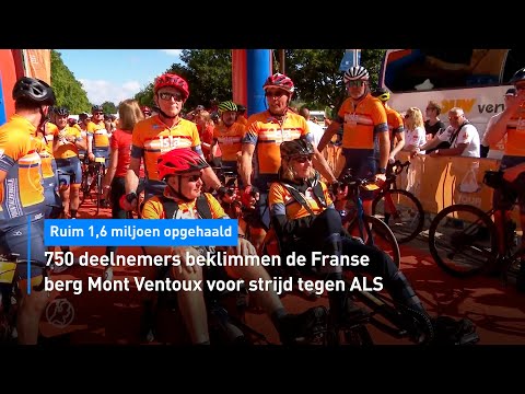 🚵🏼‍♀️ Op Mont Ventoux ruim 1,6 miljoen bijeen gesport voor strijd tegen ALS | Hart van Nederland