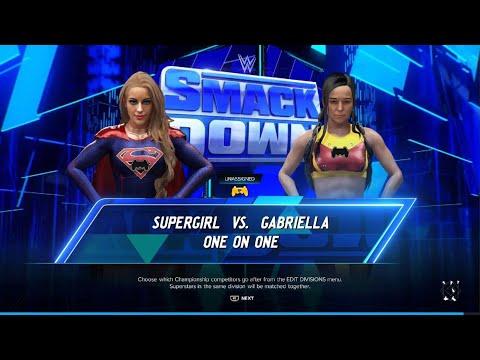 WWE 2K24 - AWA knockdown Live: SuperGirl returns vs Gabriella