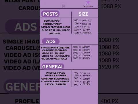 Ultimate Social Media Size Guide 2024 📏#SizeGuide #SocialMediaTips #DesignPerfect #ContentStrategy