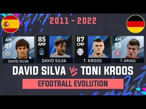 DAVID SILVA VS TONI KROOS EFOOTBALL EVOLUTION | PES 2011 - EFOOTBALL 2022