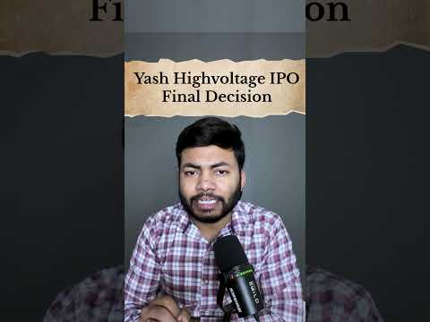 Yash Highvoltage IPO Final Decision🔥Latest IPO GMP #ipo #buyback #shortsfeed