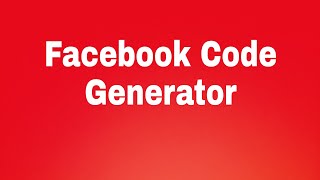 Facebook Code Generator | Facebook Login Code