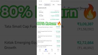 🚀🚀My mutual funds portfolio giving 80% Return🔥 Best investment reveal🤑 6 Septe #shorts #ytshorts