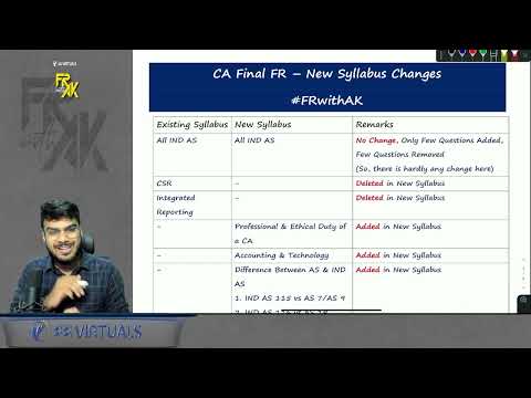 New Syllabus Discussion & Changes in CA Final FR | How to cover the changes | CA Aakash Kandoi