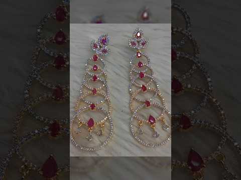 most beautiful pink color earrings design/#pink #girl #beautiful #earrings #jewellery #2024 #viral