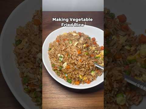 Vegetable Fried Rice At Home! #friedrice #shorts