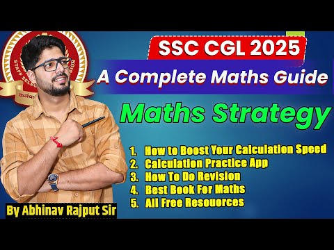 Mathematics Strategy For SSC CGL 2025🔥A to Z about Mathematics Strategy