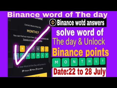 Binance crypto Trends WORD || Binance new wodl answer Today || All Letters word of The day