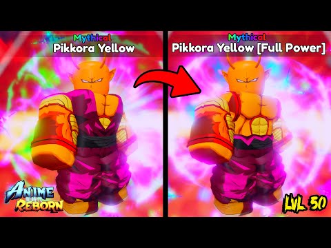 PIKKORA YELLOW [FULL POWER] LVL 50 MYTHICAL UNIT SHOWCASE - ANIME REBORN