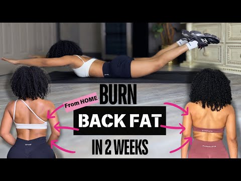 Get Rid Of Back Fat | Easy 5 Mins Back Workout For Bra Bulge + Love Handles