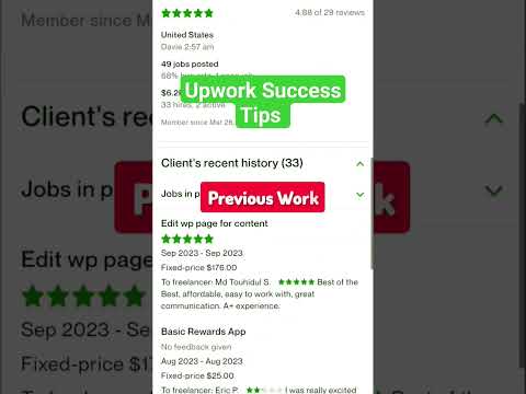 Upwork Success Tips #upwork #shorts #upworksuccess