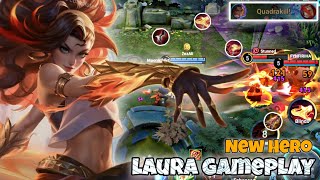 Laura Farm Lane Pro Gameplay | New Hero Guide | Honor of Kings HOK KOG