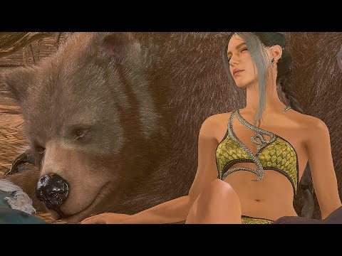 New Drow Twins Foursome Scene with Bear Halsin (Patch 5 Update)【Chi+Eng】