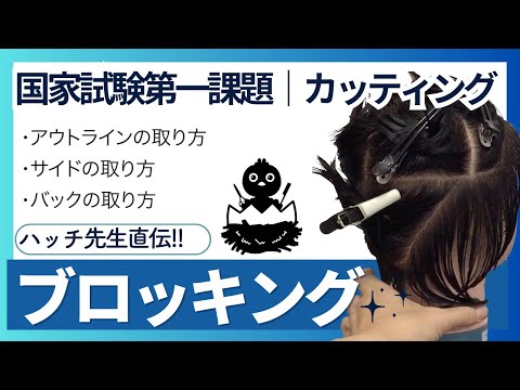 カット①ブロッキング｜美容師国家試験カットのブロッキング完成形