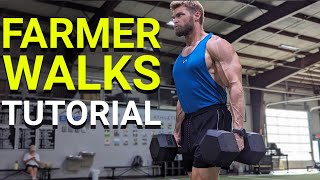 How To Perform Farmer Walks Exercise Tutorial