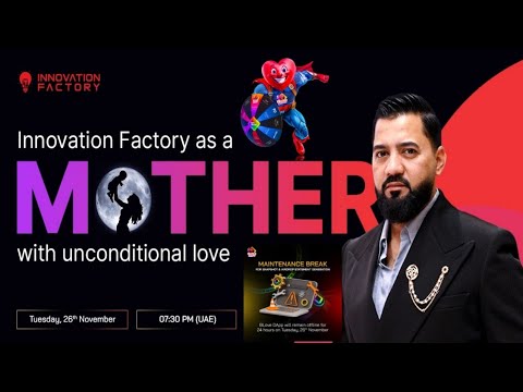 Join the special meeting with Mr. Omar Khan | Innovation Factory, as a mother for the community