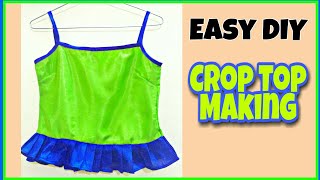 DIY:Crop Top Cutting & Stitching |  Crop TOP Making  #DecentFashion