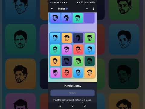 11 October- Major Puzzle Durov Solved Today #airdrop #puzzle #major#game2earn
